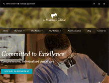 Tablet Screenshot of marshalldentalclinic.com